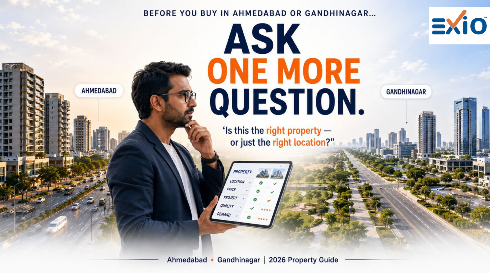 Ahmedabad vs Gandhinagar: An Honest Comparison for Buyers and Investors in 2026