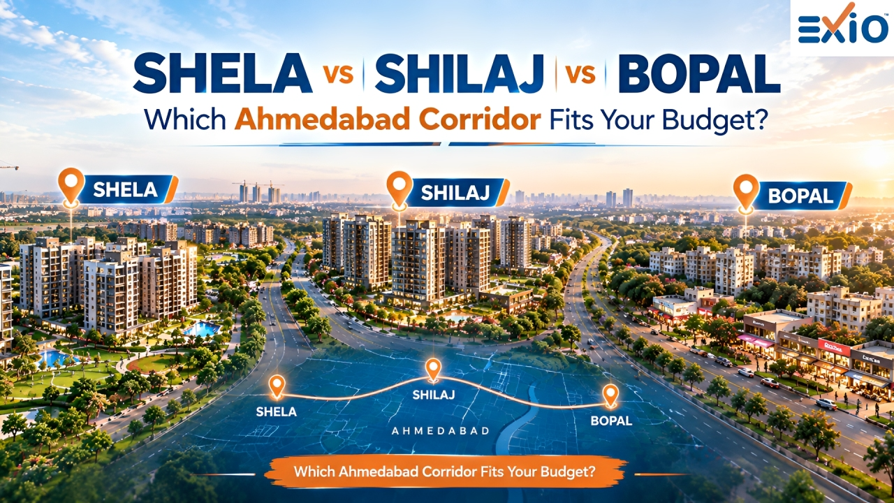 Shela vs Shilaj vs Bopal: Real Estate Rates & Corridor Comparison